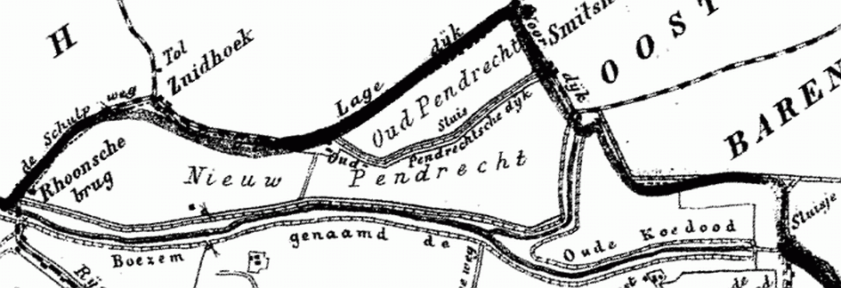 Pendrecht uit de Atlas van Kuyper, 1866.