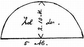 Plattegrond van de slaapzolder van de woning, zoals die was in 1904.